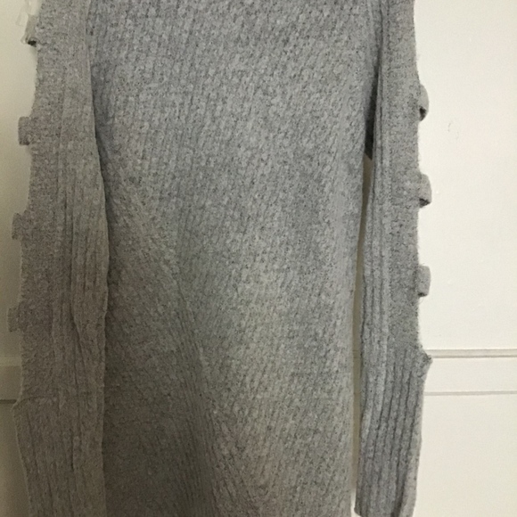 Almost Famous Juniors' Ladder-Sleeve Sweater - Picture 2 of 3